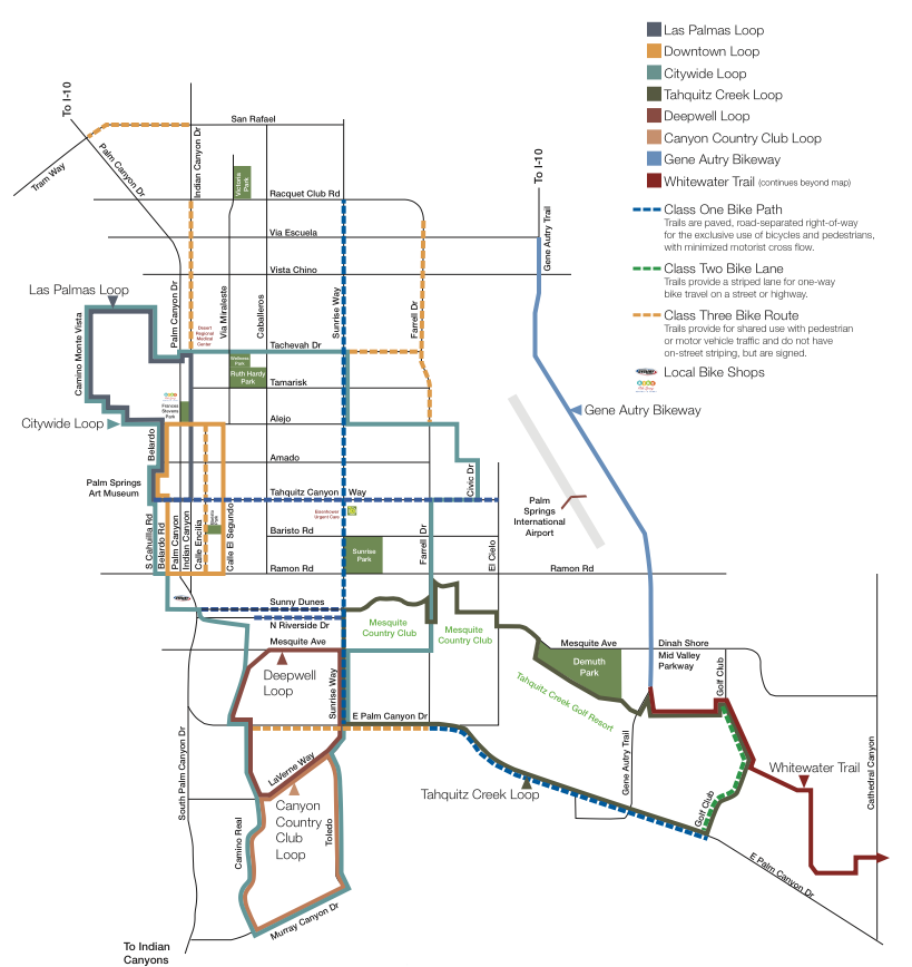 Palm Springs Bike Routes - High Class Low Brow